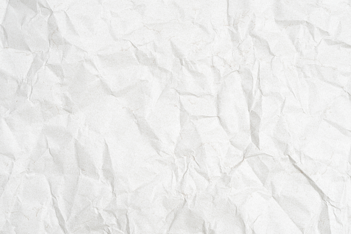 Crumpled sheet of white paper